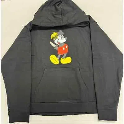 Pre-owned Revenge X Xxx Tentacion Mickey Mouse Photo Hoodie Size Large In Black