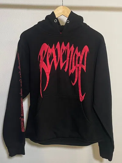 Pre-owned Revenge X Xxxtentacion Bred Kill Hoodie In Black Red