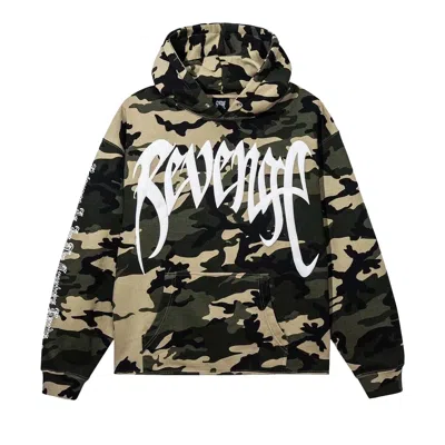 Pre-owned Revenge X Xxxtentacion Kill Hoodie 'camo' | Green | Men's Size Xl
