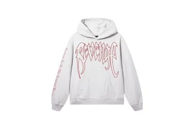 Pre-owned Revenge Xxxtentacion Kill Outline Hoodie Cement/red | ModeSens