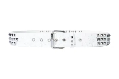 Pre-owned Revenge Xxxtentacion Studded Belt White ModeSens