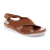 Revere Cottesloe Back Strap Sandal In Caramel In Brown