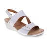 Revere Grenada Sandal - Medium Width In Coconut In White