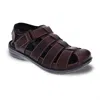 Revere Men's Amsterdam Sandal In Whiskey