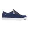 Revere Ripon Canvas Sneakers In Ocean In Blue