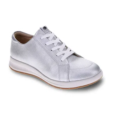 Revere Women's Athens Lace-up Comfort Sneaker In Pearl In Gray