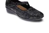 Revere Women's Bonn Mary-jane Shoes - Medium Width In Black Metallic Python In Multi