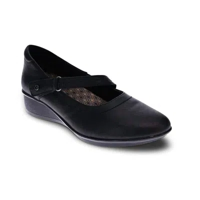Revere Women's Bonn Mary-jane Shoes In Onyx In Black