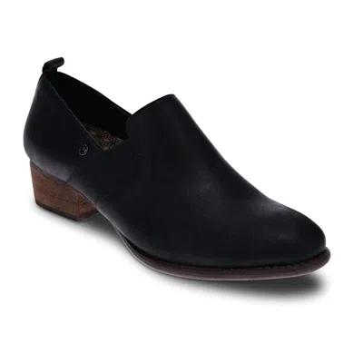 Revere Women's Budapest Leather Shootie In Onyx In Black