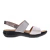 Revere Women's Como Adjustable Back-strap Sandal In Silver Fusion In Multi