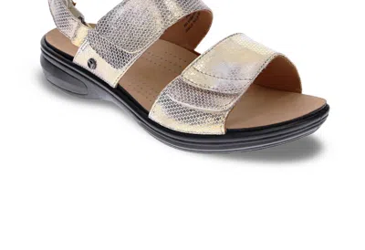 Revere Women's Como Adjustable Sandal In Metallic