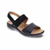 Revere Women's Como Sandal In Black Lizard In Blue
