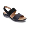 Revere Women's Como Sandal In Black Lizard In Multi
