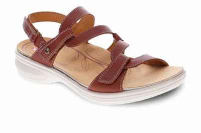 Revere Women's Emerald Sandal In Cognac In Brown