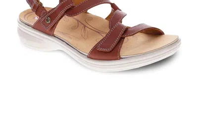 Revere Women's Emerald Sandal In Cognac In Brown