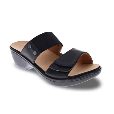 Revere Women's Ibiza Slide Sandal In Black