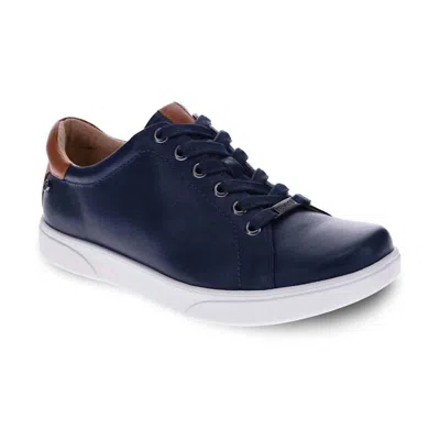 Revere Women's Limoges Casual Sneaker In Blue French/cognac