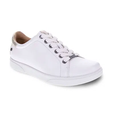 Revere Women's Limoges Casual Sneaker In Coconut/metallic Interest In White