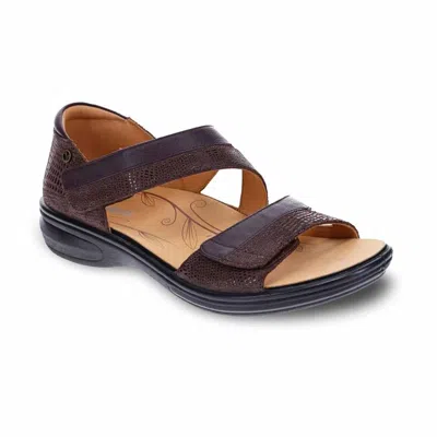 Revere Women's Mauritius Sandal - Medium In Espresso In Burgundy