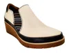 Revere Women's Mykonos Wedge Loafer In Pebble In Grey
