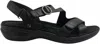 Revere Women's Nagoya Adjustable Strappy Sandal In Black Pebble In Black