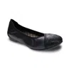 Revere Women's Nairobi Ballet Sandals In Black In Black