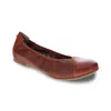 Revere Women's Nairobi Ballet Shoes In Cognac In Green