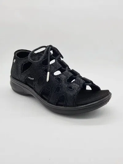 Revere Women's Napier Shoe In Black Lizard
