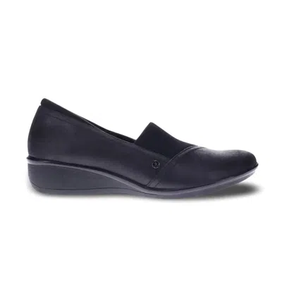 Revere Women's Naples Wide Stretch Loafer In Black In Multi