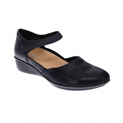 Revere Women's Osaka Mary Jane Shoes In Black Lizard