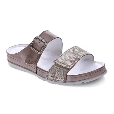 Revere Women's Palma Sandals In Taupe In Gray