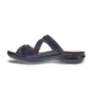 Revere Women's Rio Slide Strap Sandals In Sapphire/navy Lizard In Multi
