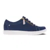 Revere Ripon Canvas Sneakers In Ocean In Blue