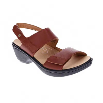 Revere Women's Rosario Wedge Sandal In Cognac In Brown