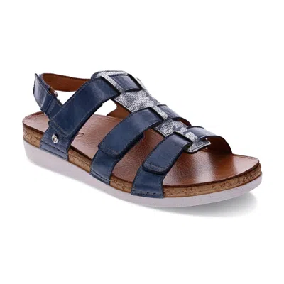 Revere Women's Santorini Gladiator Sandal In Denim