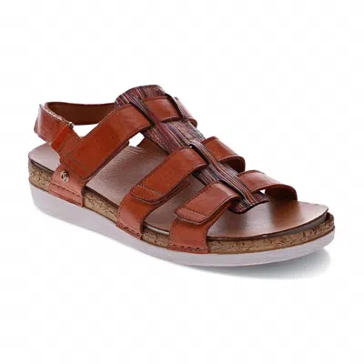 Revere Women's Santorini Gladiator Sandal In Mango In Brown