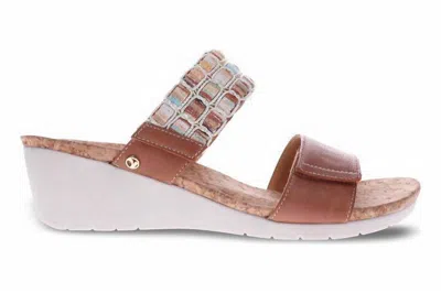 Revere Women's Sorrento Sandal In Cognac In Multi