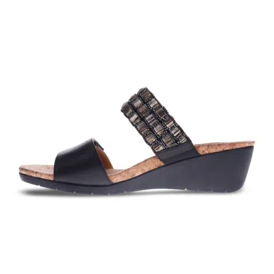 Revere Women's Sorrento Sandal In Onyx In Black