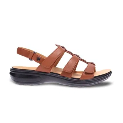 Revere Women's Toledo Sandal In Cognac In Brown