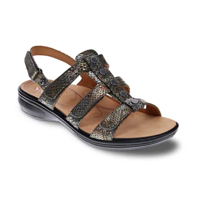 Revere Women's Toledo Sandals In Peacock Python In Neutral
