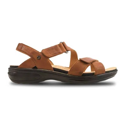 Revere Women's Zanzibar Sandal In Cognac In Black