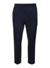 Reveres 1949 Pleated Cuffed Trousers In Blue