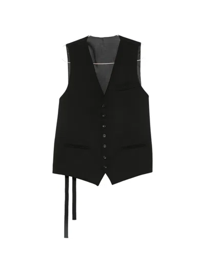 Reveres 1949 Buckle-strap Waistcoat In Black