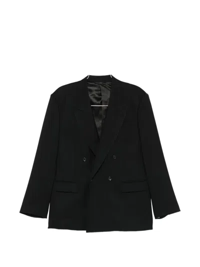 Reveres 1949 Double-breasted Suit In Black