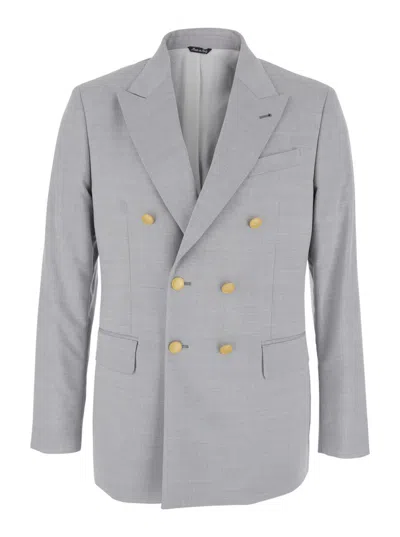 REVERES 1949 GREY DOUBLE BREASTED BLAZER