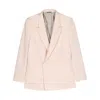 Reveres 1949 Double-breasted Peak-lapels Blazer In Pink