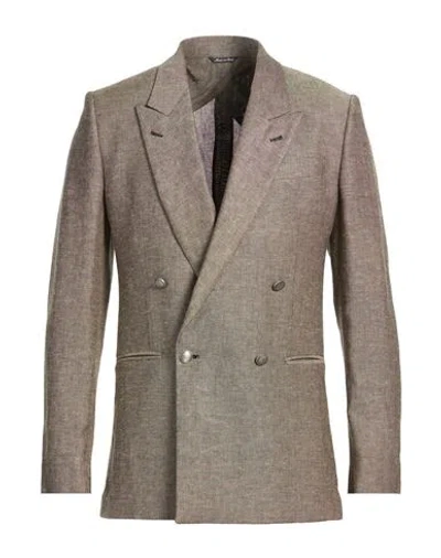 Reveres 1949 Man Blazer Beige Size 40 Viscose, Linen In Sand