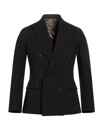 Reveres 1949 Man Blazer Black Size 36 Viscose, Linen