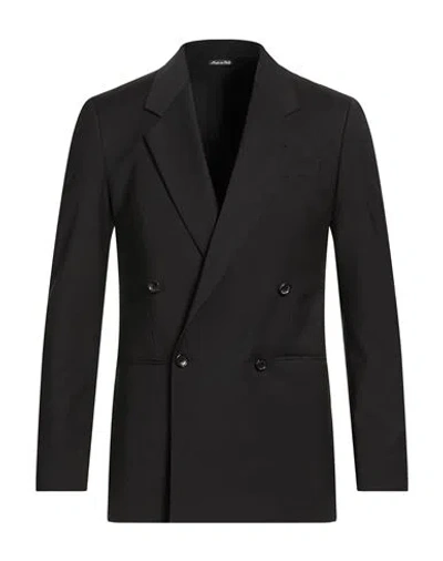 Reveres 1949 Man Blazer Black Size 38 Polyester, Virgin Wool, Elastane In Multi