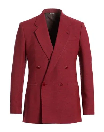 Reveres 1949 Man Blazer Brick Size 40 Viscose, Polyamide In Red